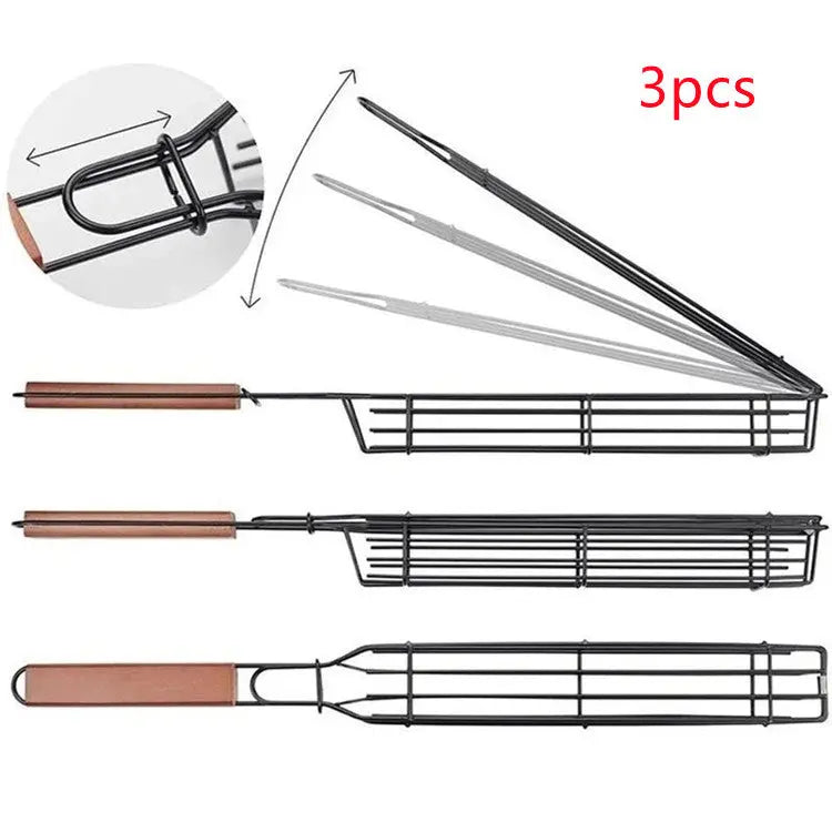 BBQ Grill Mesh Stainless Steel Tools Kitchen Accessories StriveHub