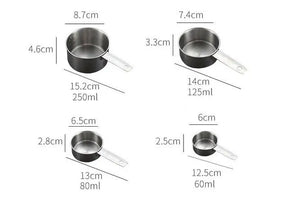 Stainless Steel Measuring Cup And Spoon Set, Luxurious Stackable Measuring Spoons, Household Tools, Kitchen Accessories StriveHub