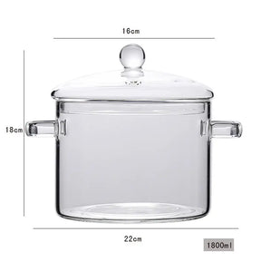 Glass Pot Stove Pot Kitchen Transparent Mini Soup Pot Stove Stove Cooking Tools Accessories StriveHub