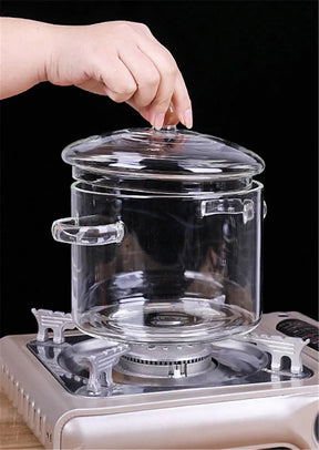 Glass Pot Stove Pot Kitchen Transparent Mini Soup Pot Stove Stove Cooking Tools Accessories StriveHub