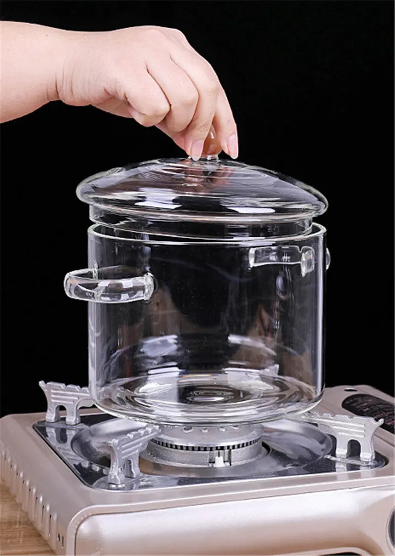 Glass Pot Stove Pot Kitchen Transparent Mini Soup Pot Stove Stove Cooking Tools Accessories StriveHub