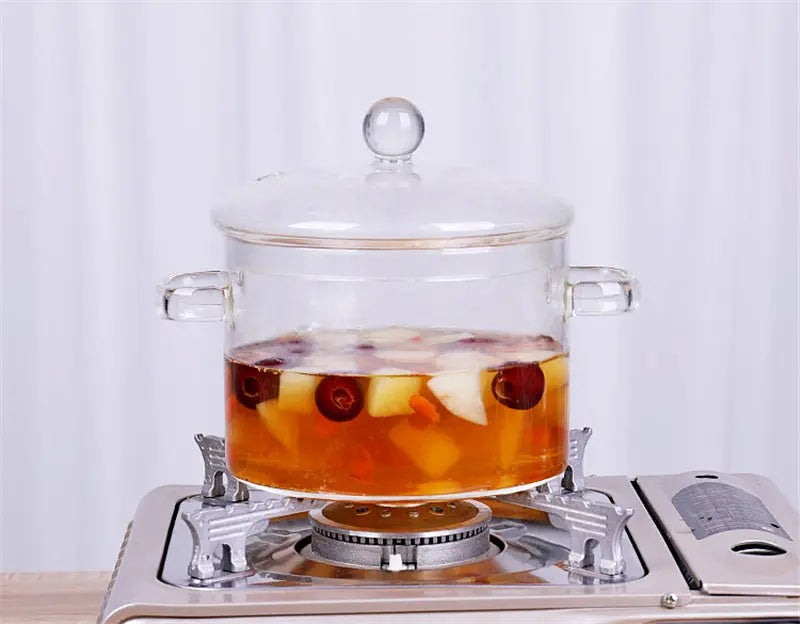 Glass Pot Stove Pot Kitchen Transparent Mini Soup Pot Stove Stove Cooking Tools Accessories StriveHub