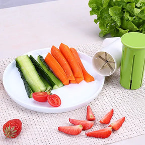 Creative Vegetable Cutters Fruit Kitchen Cucumber Carrot Divider Strawberry Slicer Splitter Kitchen Gadget Accessories StriveHub