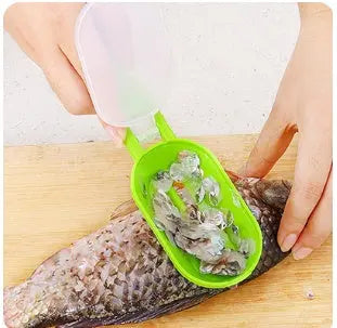 1Pcs Practical Fish Scale Remover Plastic Descaler Cleaning Scraper Kitchen Fruit Vegetable Peeler Useful Scraper Accessories StriveHub