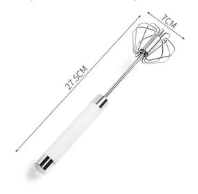 Semi-automatic Stainless Steel Egg Beater Whisk Hand Pressure Rotating Manual Mixer Egg Tools Cream Stirrer Kitchen Accessories StriveHub