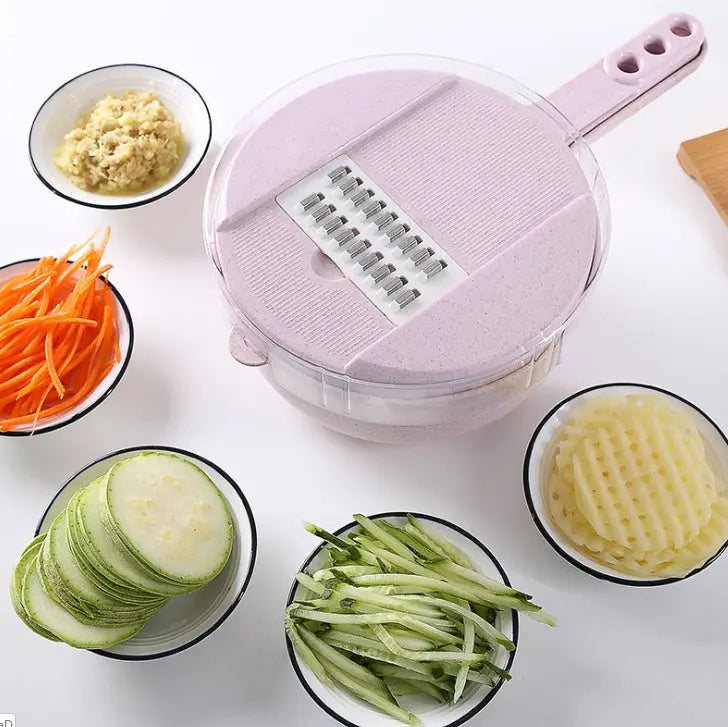 8 In 1 Mandoline Slicer Vegetable Slicer Potato Peeler Carrot Onion Grater With Strainer Vegetable Cutter Kitchen Accessories StriveHub