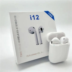 TWS I12 & i7s Airpods_ with Super Sound & High Quality Touch Sensors True Stereo Headphones with Built in Mic 10m Transmission Bluetooth Wireless Earbuds , Charging Case Sport Headset for all Bluetooth Smart devices. s4strivehub