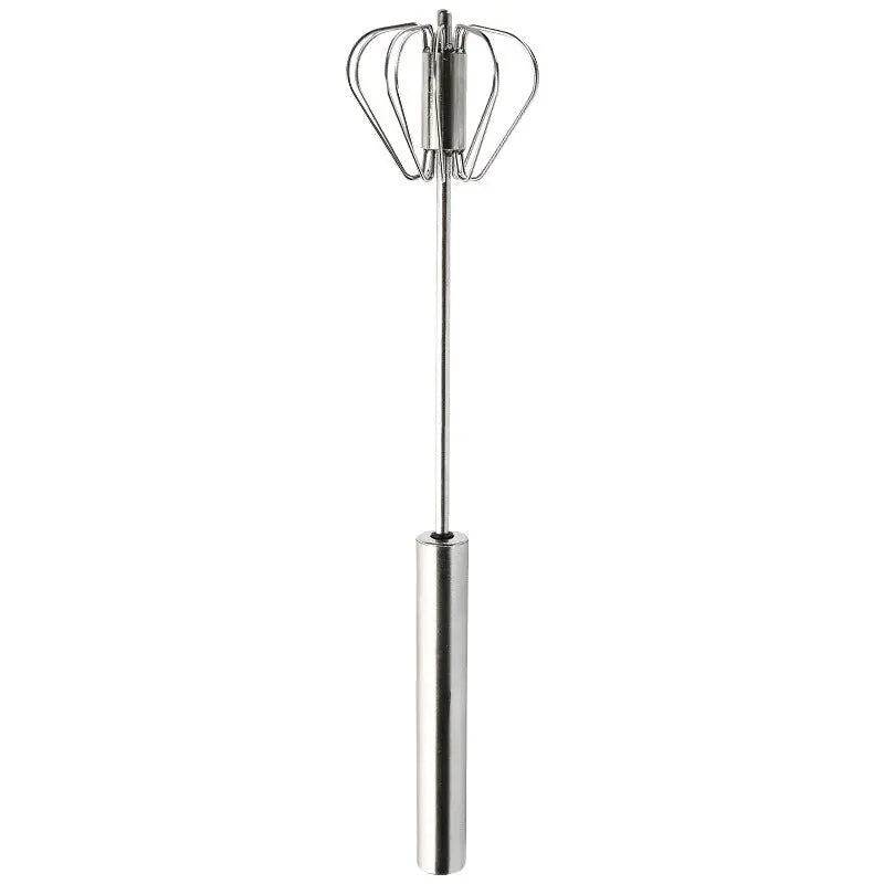 Semi-automatic Stainless Steel Egg Beater Whisk Hand Pressure Rotating Manual Mixer Egg Tools Cream Stirrer Kitchen Accessories StriveHub